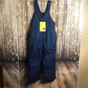 All In Motion Unisex Kids Snow/Winter Bibs Blue New with Tags US Size Small 6/7